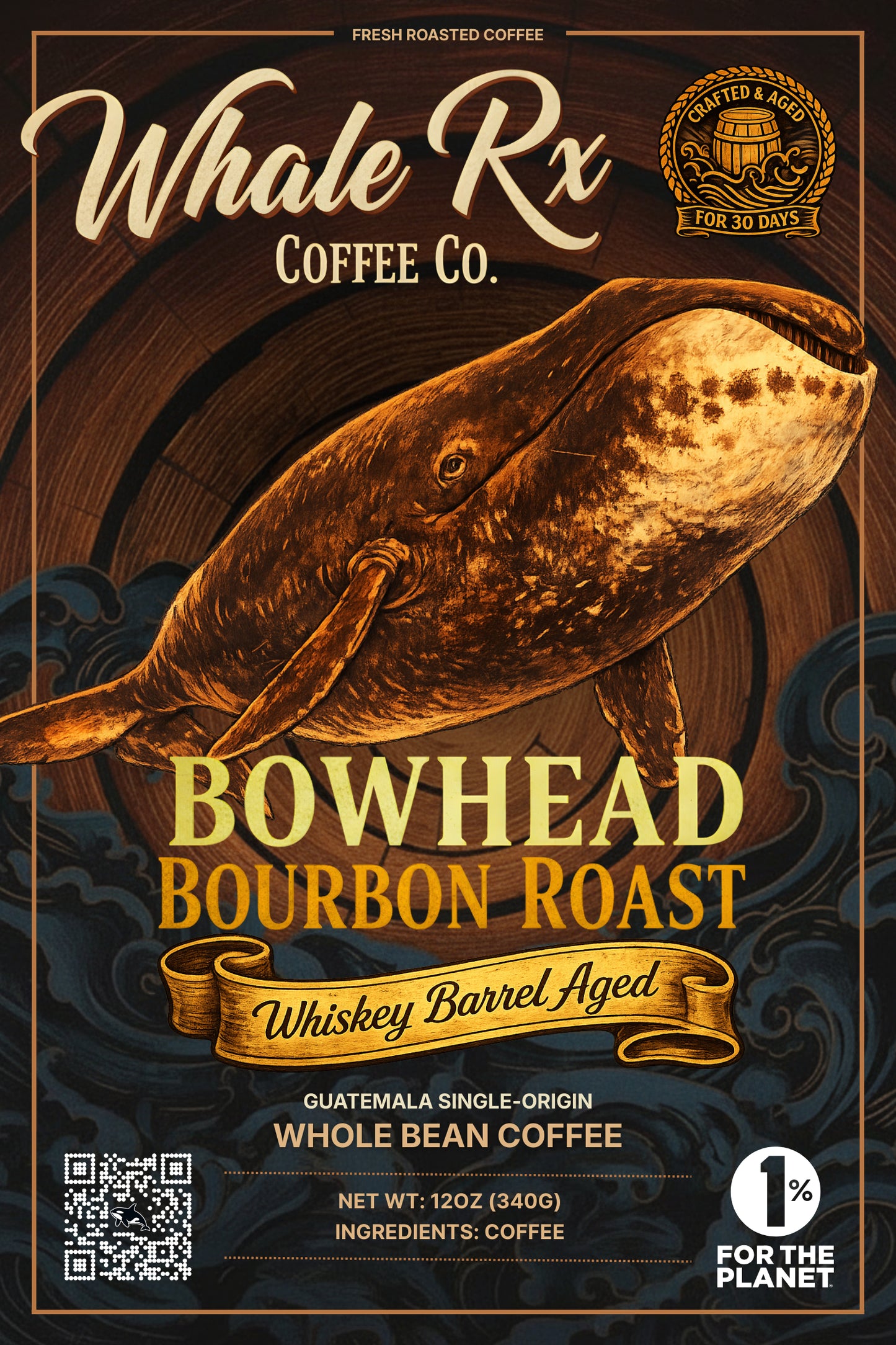 Bowhead Bourbon Roast (Whiskey Barrel Aged)