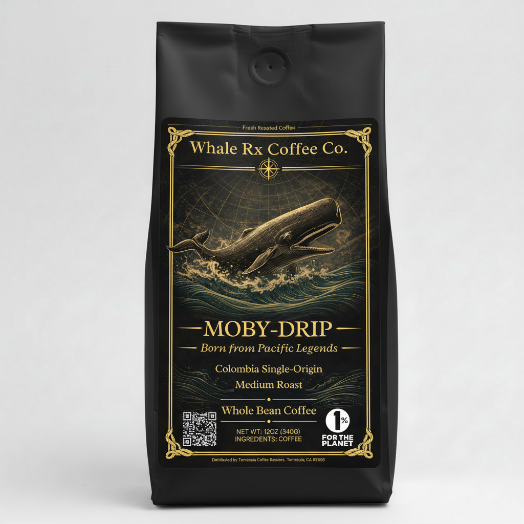 Moby-Drip Coffee Bag Mockup