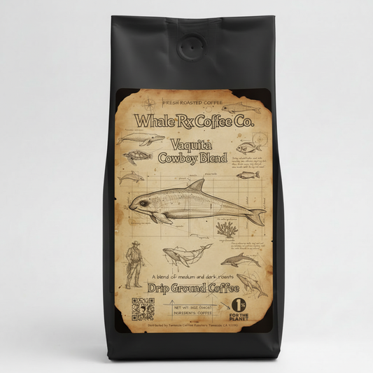 Vaquita Cowboy Blend Black Bag Mockup - Square